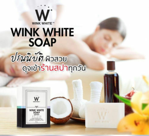 Wink White Gluta Pure Soap Facial Body Whitening Skin Anti-Aging 2