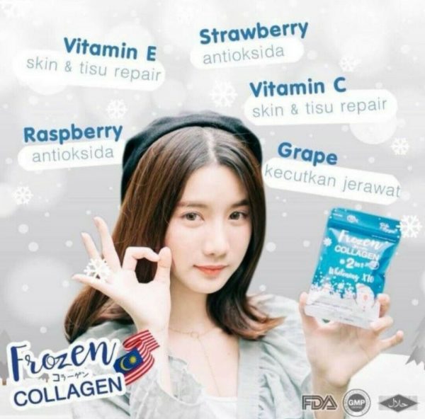 Frozen Collagen glutathione Whitening X10 anti aging acne Freckles Healthy 7