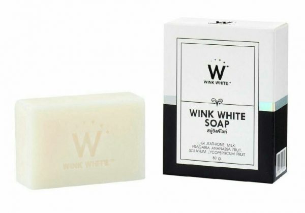 Wink White Gluta Pure Soap Facial Body Whitening Skin Anti-Aging 4